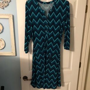 Patterned Plus Size Dress